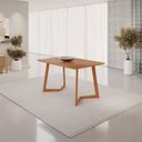 Ver imagem 2 de Mesa de Jantar Fineza Tampo Amadeirado 120x80cm Pés Madeira Maciça Jcm