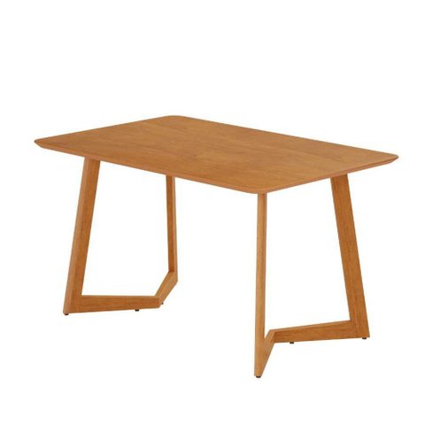 Mesa de Jantar Fineza Tampo Amadeirado 120x80cm Pés Madeira Maciça Jcm