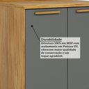 Ver imagem 5 de Balcão de Cozinha 2 Portas 100% MDF 80cm Móveis Riodoce Malta Cinza/Amêndoa/Platina Espresso Móveis