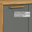 Ver imagem 6 de Balcão de Cozinha 2 Portas 100% MDF 80cm Móveis Riodoce Malta Cinza/Amêndoa/Platina Espresso Móveis