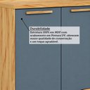 Ver imagem 6 de Balcão de Cozinha 2 Portas 100% MDF 80cm Malta Espresso Móveis Cinza/Amêndoa/Platina