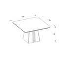 Ver imagem 4 de Mesa Itália 136x136cm para 8 Lugares com Tampo Chanfrado Curvo Dj Móveis