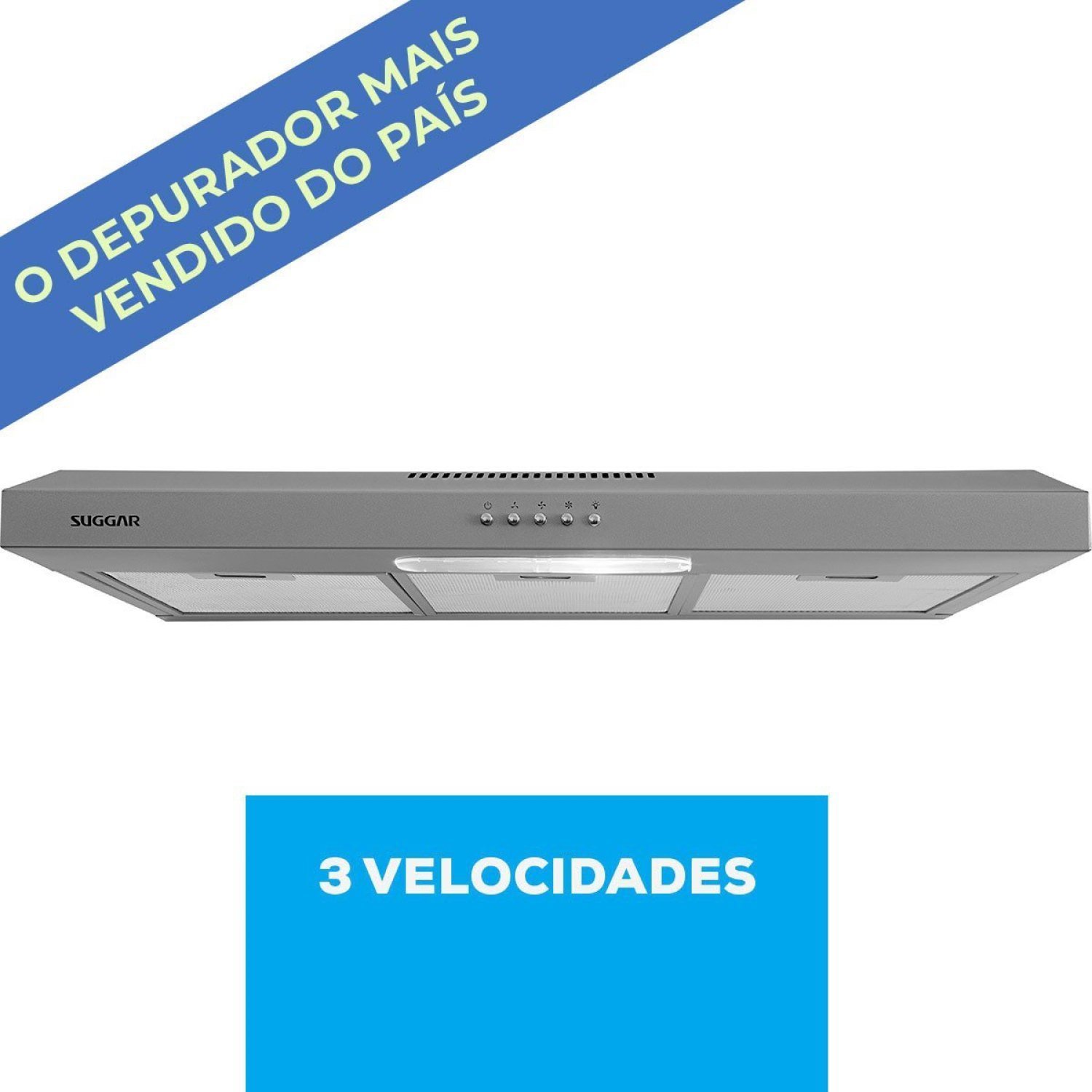 Depurador Slim 80 3 Velocidades PR 127V Prata - 3