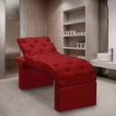 Ver imagem 2 de Maca Estofada Estética Cílios Regulável Spa Veludo Ana Vermelho