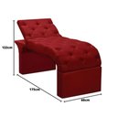 Ver imagem 3 de Maca Estofada Estética Cílios Regulável Spa Veludo Ana Vermelho