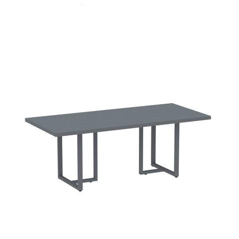 Mesa para Reunião Industrial 200CMX90CM PE40 Cinza/Grafito