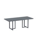 Ver imagem 1 de Mesa para Reunião Industrial 200CMX90CM PE40 Cinza/Grafito