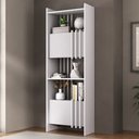 Ver imagem 2 de Estante para Escritório Home Office Multiuso 2 Portas Sheld A02 Terraza - Lyam Decor