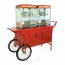 Carrinho de pipoca retrô com 2 maquinas pipoqueiras elétrica juntas - Modelo 4285 Vermelho Pipocar 4 - 3