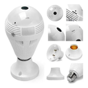 Ver imagem 1 de Câmera de Segurança Ip Lâmpada Panorâmica 360º