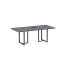 Ver imagem 1 de Mesa de Reunião Retangular com Power Box 200cm PE40 Cinza/Grafito