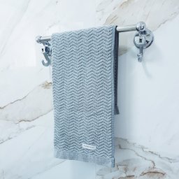 Porta Toalha Toalheiro 40cm Cabide até 8kg Ventosa Sem Furo - 7