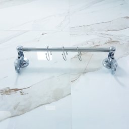 Porta Toalha Toalheiro 40cm Cabide até 8kg Ventosa Sem Furo - 10