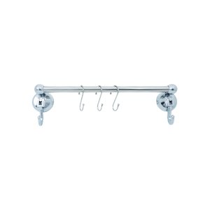 Porta Toalha Toalheiro 40cm Cabide até 8kg Ventosa Sem Furo