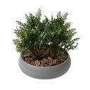 Ver imagem 1 de Kit de 12 Buquês de Samambaia Artificial 35cm Folhas Verdes Realistas para Ambientes e Festas