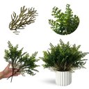 Ver imagem 4 de Kit de 12 Buquês de Samambaia Artificial 35cm Folhas Verdes Realistas para Ambientes e Festas