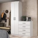 Ver imagem 1 de Cômoda Sapateira 4 Gavetas 2 Portas Larissa Yescasa