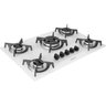 Cooktop Tri-chama Ferro Fundido Central 5 Bocas Suggar Bivolt Branco - 3