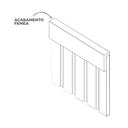 Ver imagem 4 de Acabamento Ripado Femea Ru Branco Max 1,2x3x270 - Eucatex