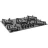 Cooktop Tri-chama Ferro Fundido Central 5 Bocas Suggar Bivolt Preto - 3