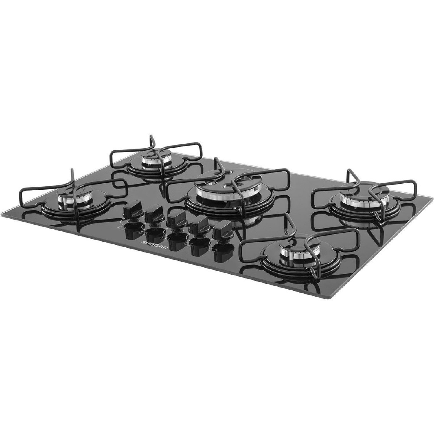 Cooktop Esmaltado 5 Bocas Suggar Bivolt Preto - 4