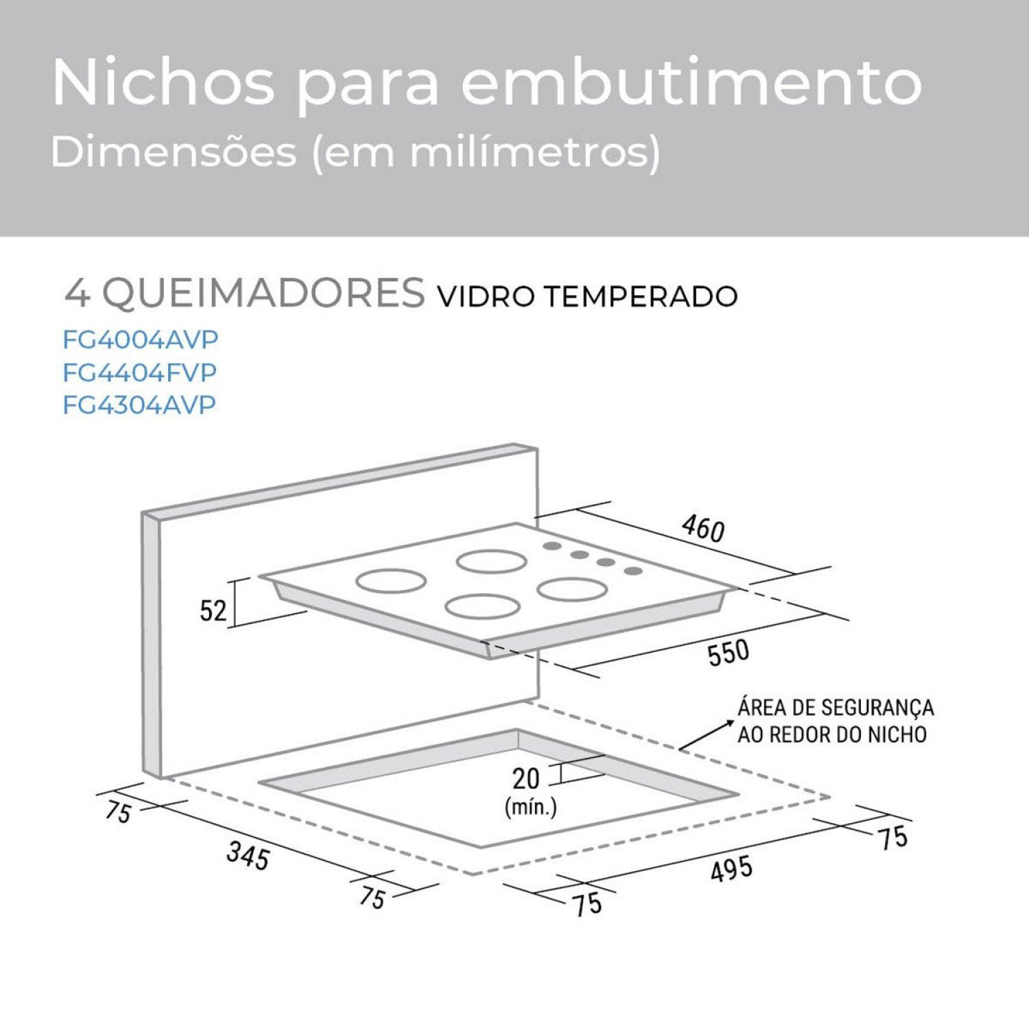 Cooktop Tri-chama Esmaltado 4 Bocas Suggar Bivolt Preto - 4