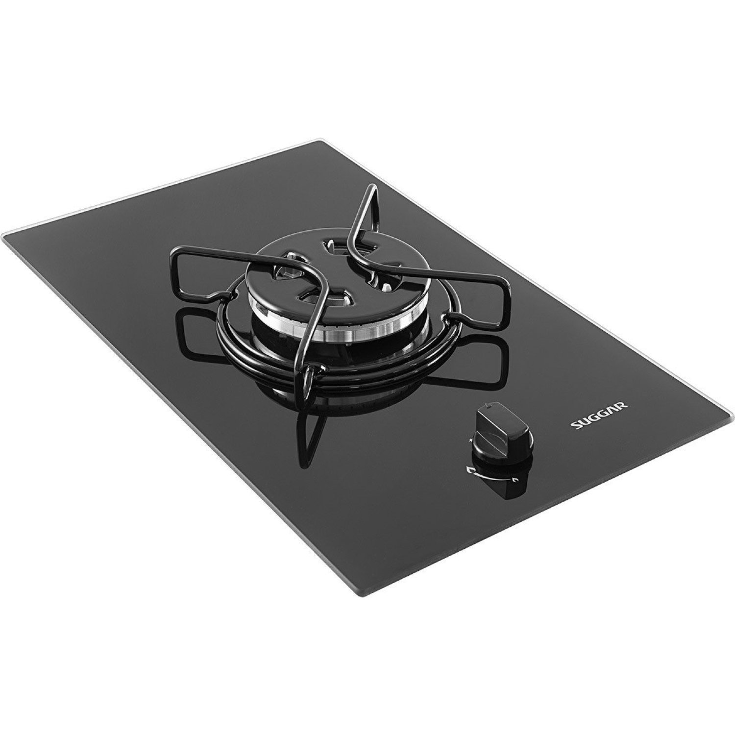 Cooktop Tri-chama Esmaltado 1Boca a gás Bivolt Preto - 2