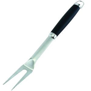 Garfo Trinchante para Churrasco com Lamina de Aço Inox