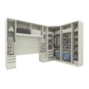 Ver imagem 4 de Quarto Modulado Bellagio 13 Portas 9 Gavetas MDP 240cm Bege Casa 812