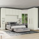 Ver imagem 1 de Quarto Modulado Bellagio 13 Portas 9 Gavetas MDP 240cm Bege Casa 812