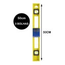 Ver imagem 4 de Nível Resistente 3 Bolhas Plástico Abs 50cm Régua Prumo