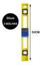 Ver imagem 4 de Nível Resistente 3 Bolhas Plástico Abs 50cm Régua Prumo