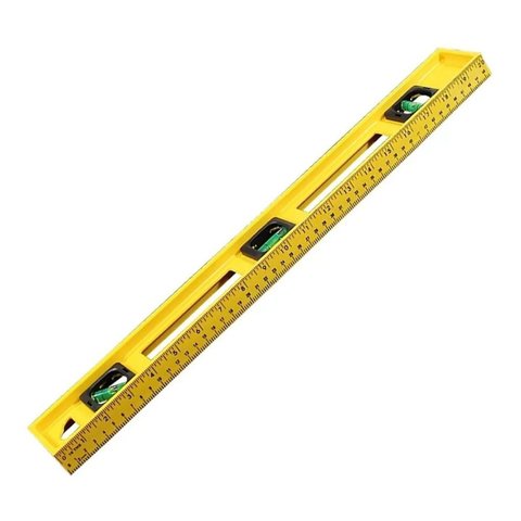 Nível Resistente 3 Bolhas Plástico Abs 50cm Régua Prumo