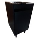Ver imagem 5 de Tanque de lavar roupa Inox 30L Gabinete Preto MDF Montado