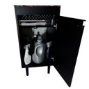 Ver imagem 4 de Tanque de lavar roupa Inox 30L Gabinete Preto MDF Montado