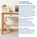 Ver imagem 7 de Escrivaninha Mesa Escritório 120cm 2 Gavetas Ananda CabeCasa MadeiraOriginals