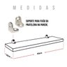 Kit 3 Prateleiras Estante 40x10 Madeira Painel Pinus  - 4