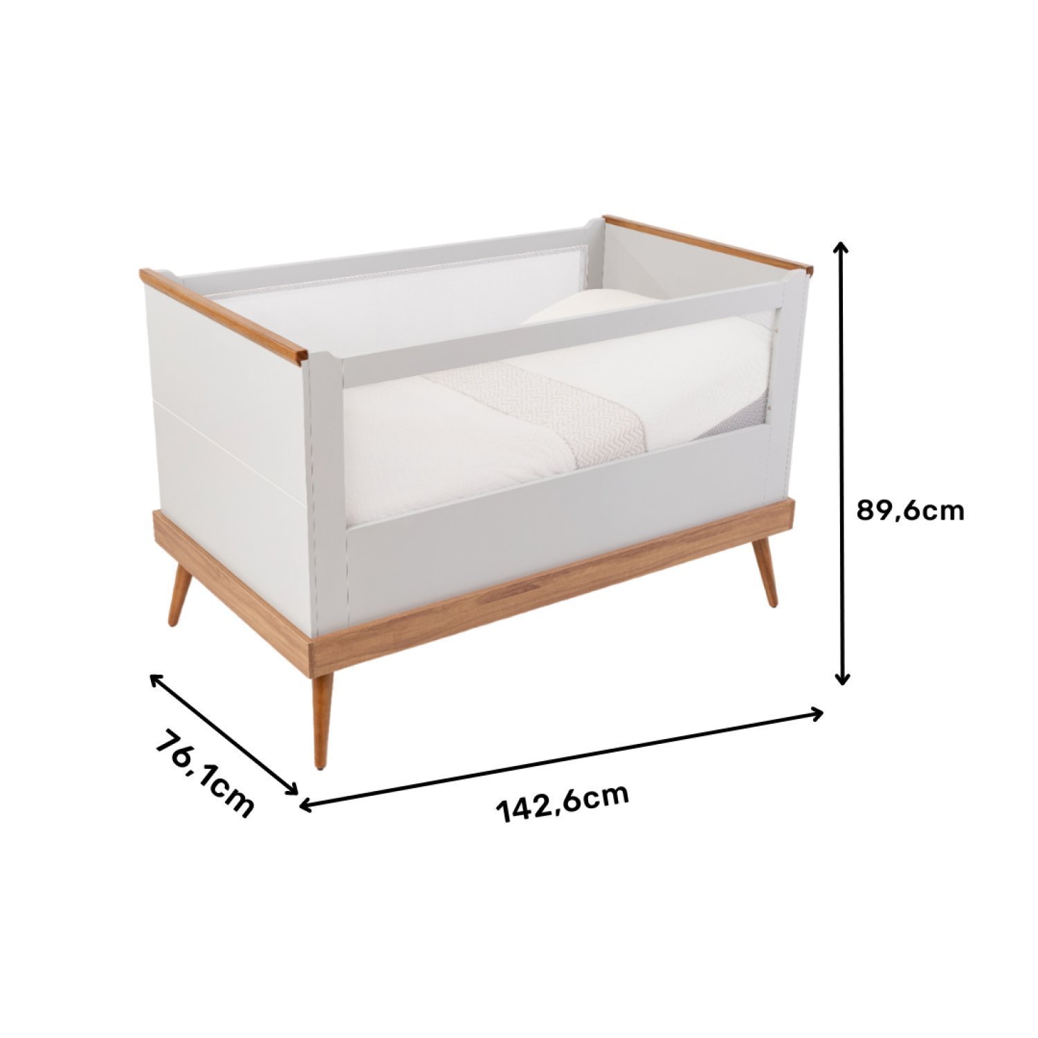 Berço Mini Cama Padrão Americano Canção de Ninar - 3