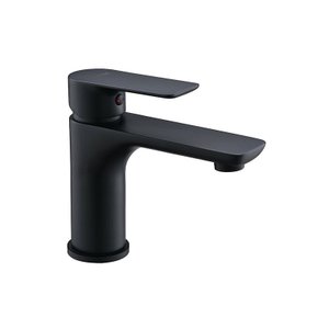 Torneira Misturador Monocomando Preto Fosco Redondo Para Banheiro M0105P Harmony Misturador Baixo M0