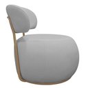 Ver imagem 7 de Poltrona Decorativa Greta Base Giratória Ouro Fosco Bouclé Cinza Claro - Nexta Casa