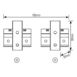 Suporte para Televisão Fixo Universal 10" a 85" Polegadas Tv Led Lcd Plasma 3d Smart Tv Sbru758 Bras - 2