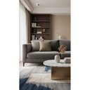 Ver imagem 2 de Kit 2 Almofadas Decorativas 50x50 Marrom: Lisa Linho + Geométrica (kit Duda & Olivia)