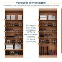 Ver imagem 7 de Sapateira Planejada 2 Portas Hera CabeCasa MadeiraOriginals Marrom/Louro/Cinza