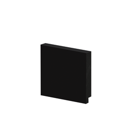 Rodape Poliestireno 07cm Preto Liso 2,40m 50007 Arquitech - 1