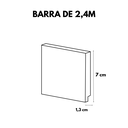 Ver imagem 2 de Rodape Poliestireno 07cm Preto Liso 2,40m 50007 Arquitech
