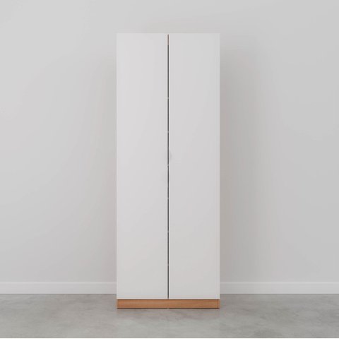 Sapateira Modular 2 Portas Hera CabeCasa MadeiraOriginals Marrom/Louro/Algodão/Cinza