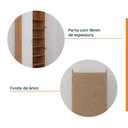 Ver imagem 5 de Sapateira Planejada 2 Portas Hera CabeCasa MadeiraOriginals Marrom/Louro/Algodão/Cinza