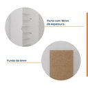 Ver imagem 5 de Sapateira Planejada 2 Portas Hera CabeCasa MadeiraOriginals Branco/Algodão/Cinza