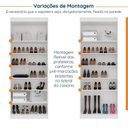 Ver imagem 7 de Sapateira Planejada 2 Portas Hera CabeCasa MadeiraOriginals Branco/Algodão/Cinza