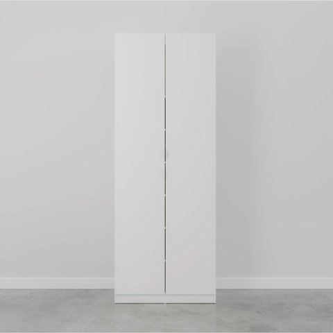 Sapateira Modular 2 Portas Hera CabeCasa MadeiraOriginals Branco/Algodão/Cinza